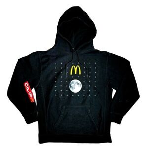 Rare Kid Cudi Camp Mcdonalds In Space Moon Landing Footage Hoodie